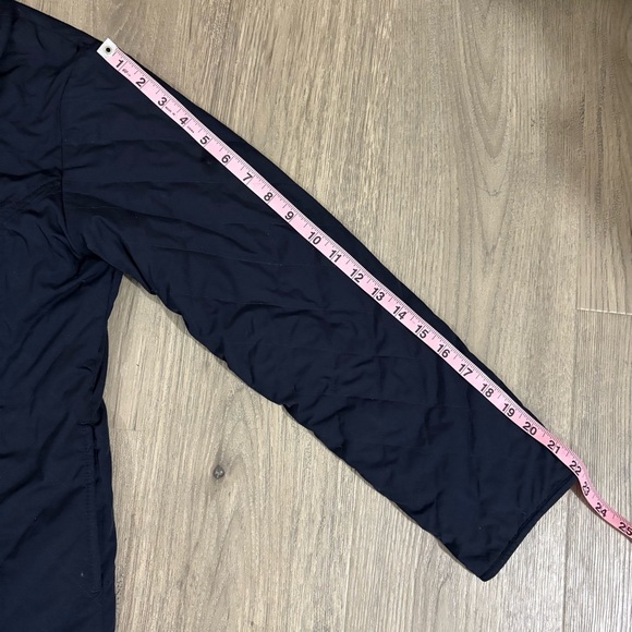 Lands’End Quilted Fleece Lined Reversible Girls/ Women’s Jacket Navy Pink Small - Picture 9 of 16